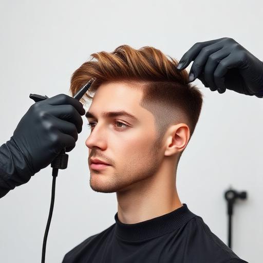 Men's Hairpiece Hair Cut