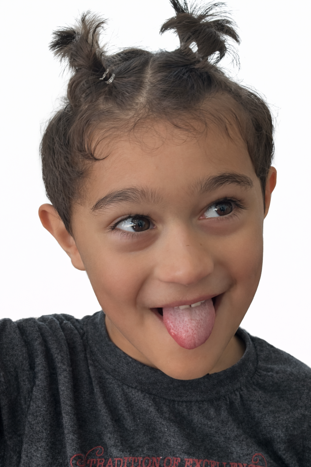 Fun kids hairstyle with playful pigtails