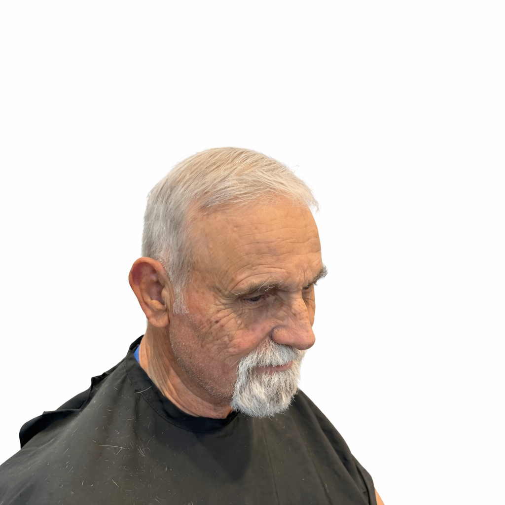 Older gentleman with classic trim and well-groomed beard